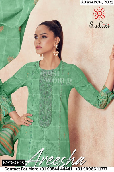 Sudriti Catalogue - Areesha: Exclusive Cotton Salwar Suit Catalog Suppliers