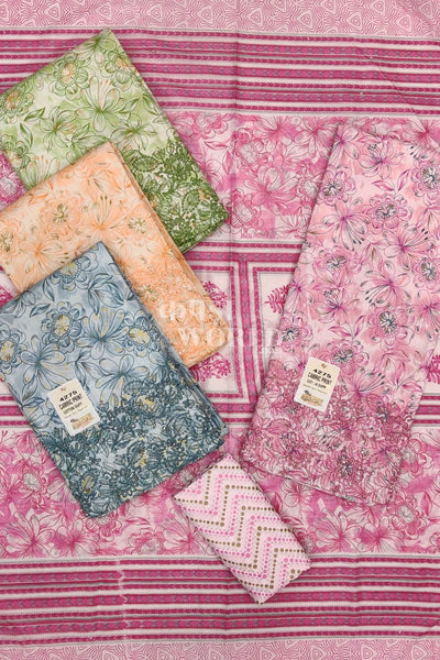 Ahmedabad Unstitched Cambric Suit with Chiffon Dupatta (Set of 4)38No