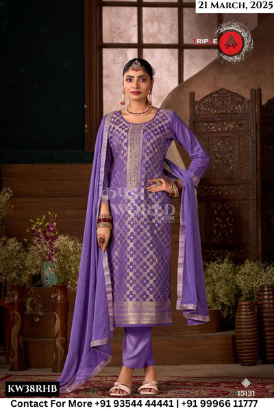 Triple Aaa Catalogue - Loyal Edition 3: Designer Muslin Jacquard Suit Catalog Dealers