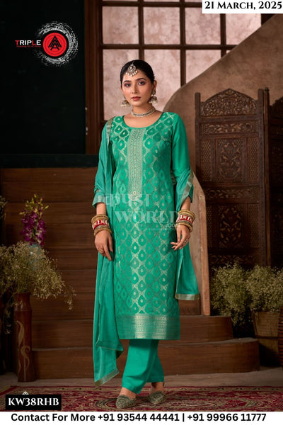 Triple Aaa Catalogue - Loyal Edition 3: Designer Muslin Jacquard Suit Catalog Dealers