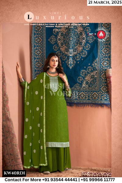Triple Aaa Catalogue - Tulip Vol 9: Fancy Muslin Jacquard Dress Catalog Supplier