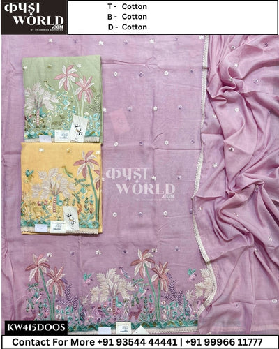 Delhi Suits With Cotton Top and Cotton Dupatta (Set of 2)415No