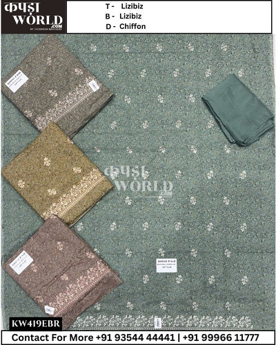 Amritsar Suits With Lizzy Bizzy Top and Chiffon Dupatta (Set of 4)419No