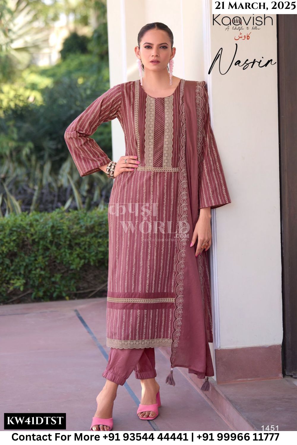 Kaavish Catalogue - Nasrin: Digital Printed Fancy Salwar Kameez Catalog Dealer