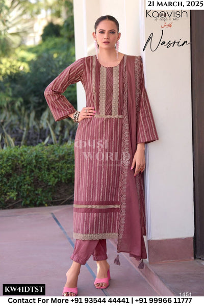 Kaavish Catalogue - Nasrin: Digital Printed Fancy Salwar Kameez Catalog Dealer