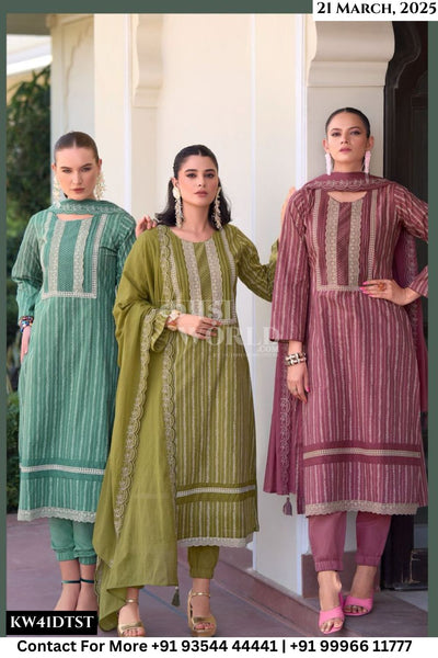 Kaavish Catalogue - Nasrin: Digital Printed Fancy Salwar Kameez Catalog Dealer