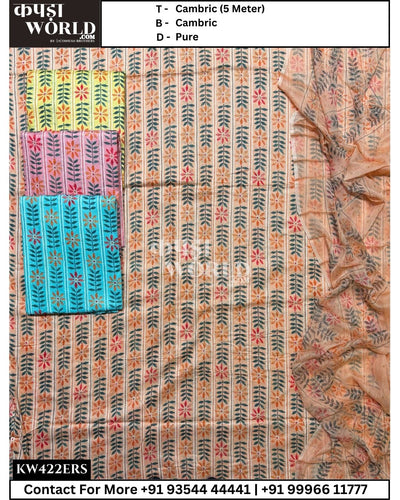 Amritsar Suits With Cambric 5mtr Top and Pure Dupatta (Set of 4)422No