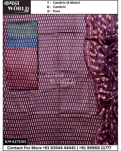Amritsar Suits With Cambric 5mtr Top and Pure Dupatta (Set of 4)427No
