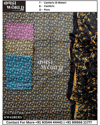 Amritsar Suits With Cambric 5mtr Top and Pure Dupatta (Set of 4)428No
