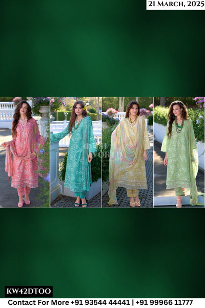 Kaavish Catalogue - Topsy: Pure Lawn Cotton Exclusive Suit Catalog Suppliers