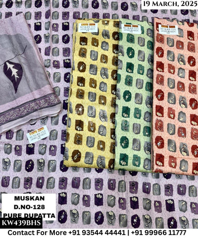 Kesar Karachi Muskan With Jaam Top and Pure Dupatta (Set of 4)439No