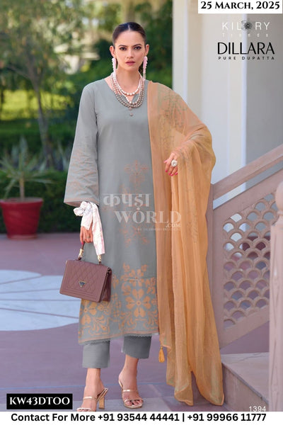 Kilory Catalogue - Dillara: Pure Lawn Cotton Fancy Suit Exporters
