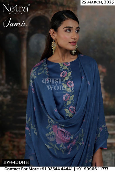 Netra Catalogue - Jamie: Premium Cotton Silk Ladies Suit Catalog Exporters