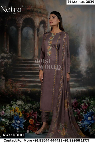 Netra Catalogue - Jamie: Premium Cotton Silk Ladies Suit Catalog Exporters