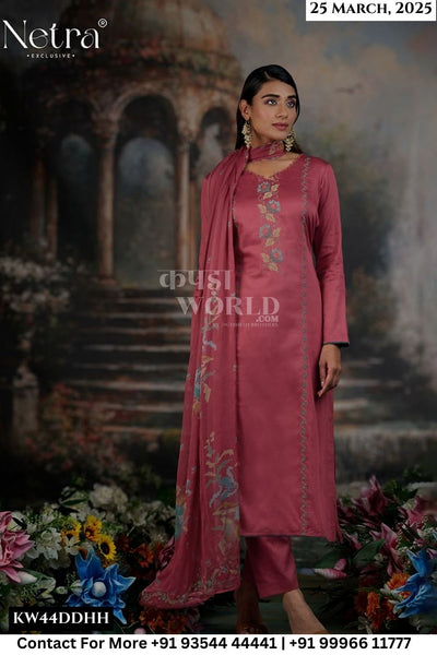 Netra Catalogue - Jamie: Premium Cotton Silk Ladies Suit Catalog Exporters