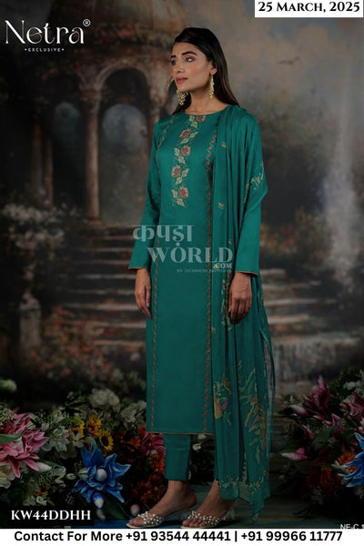 Netra Catalogue - Jamie: Premium Cotton Silk Ladies Suit Catalog Exporters
