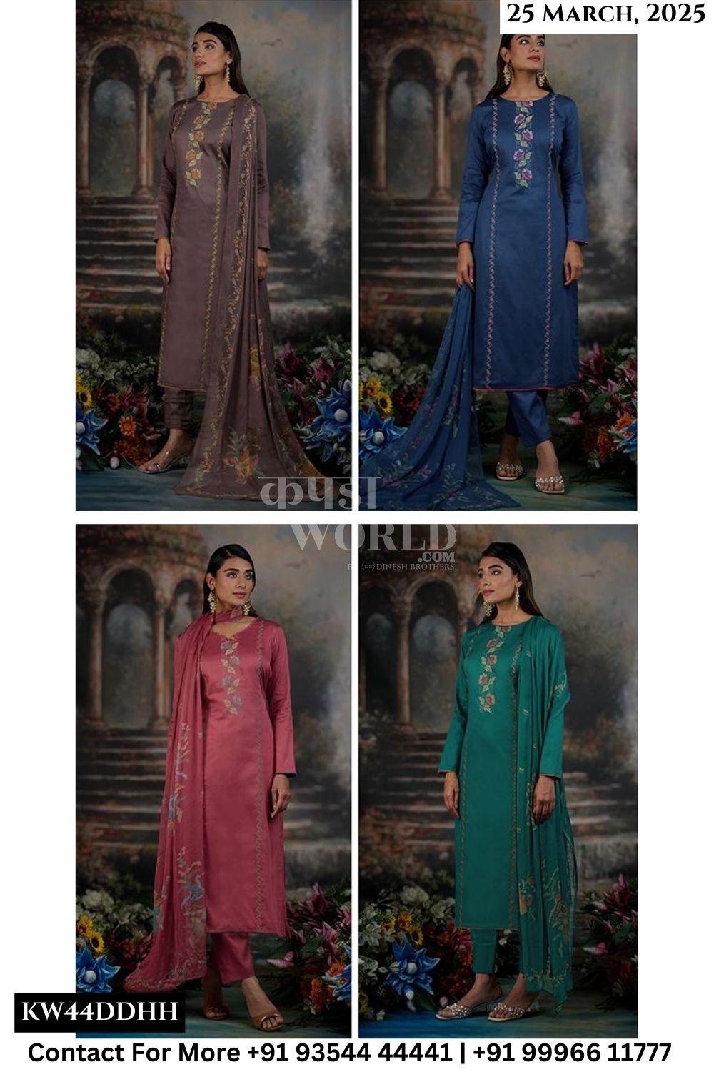 Netra Catalogue - Jamie: Premium Cotton Silk Ladies Suit Catalog Exporters