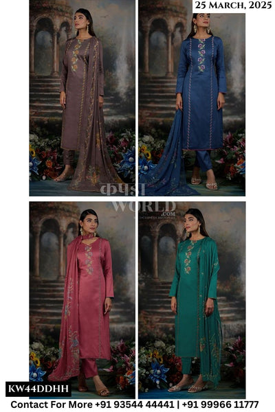 Netra Catalogue - Jamie: Premium Cotton Silk Ladies Suit Catalog Exporters