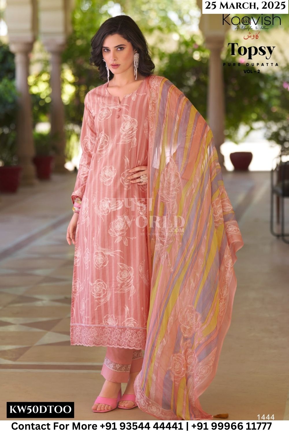 Kaavish Catalogue - Topsy Vol 2: Pure Law Cotton Fancy Suit Catalog Dealers
