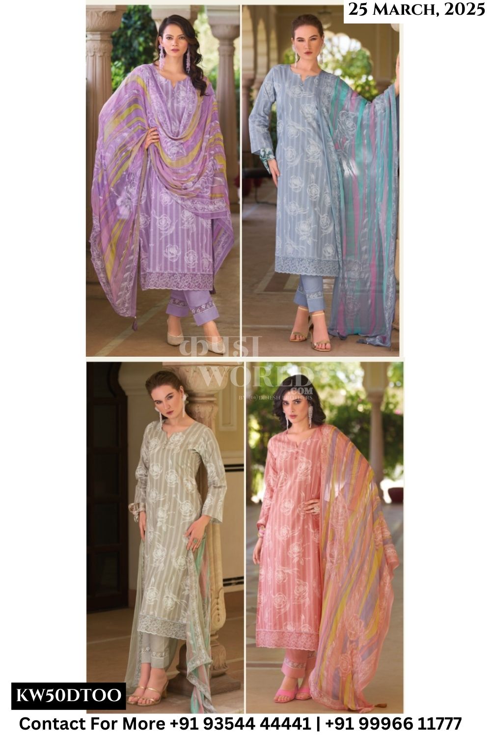 Kaavish Catalogue - Topsy Vol 2: Pure Law Cotton Fancy Suit Catalog Dealers