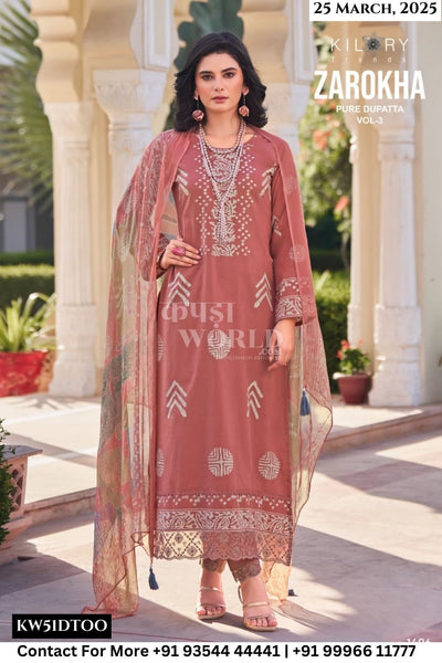 Kilory Catalogue - Zarokha Vol 3: Exclusive Stylish Cotton Ladies Suit Wholesale