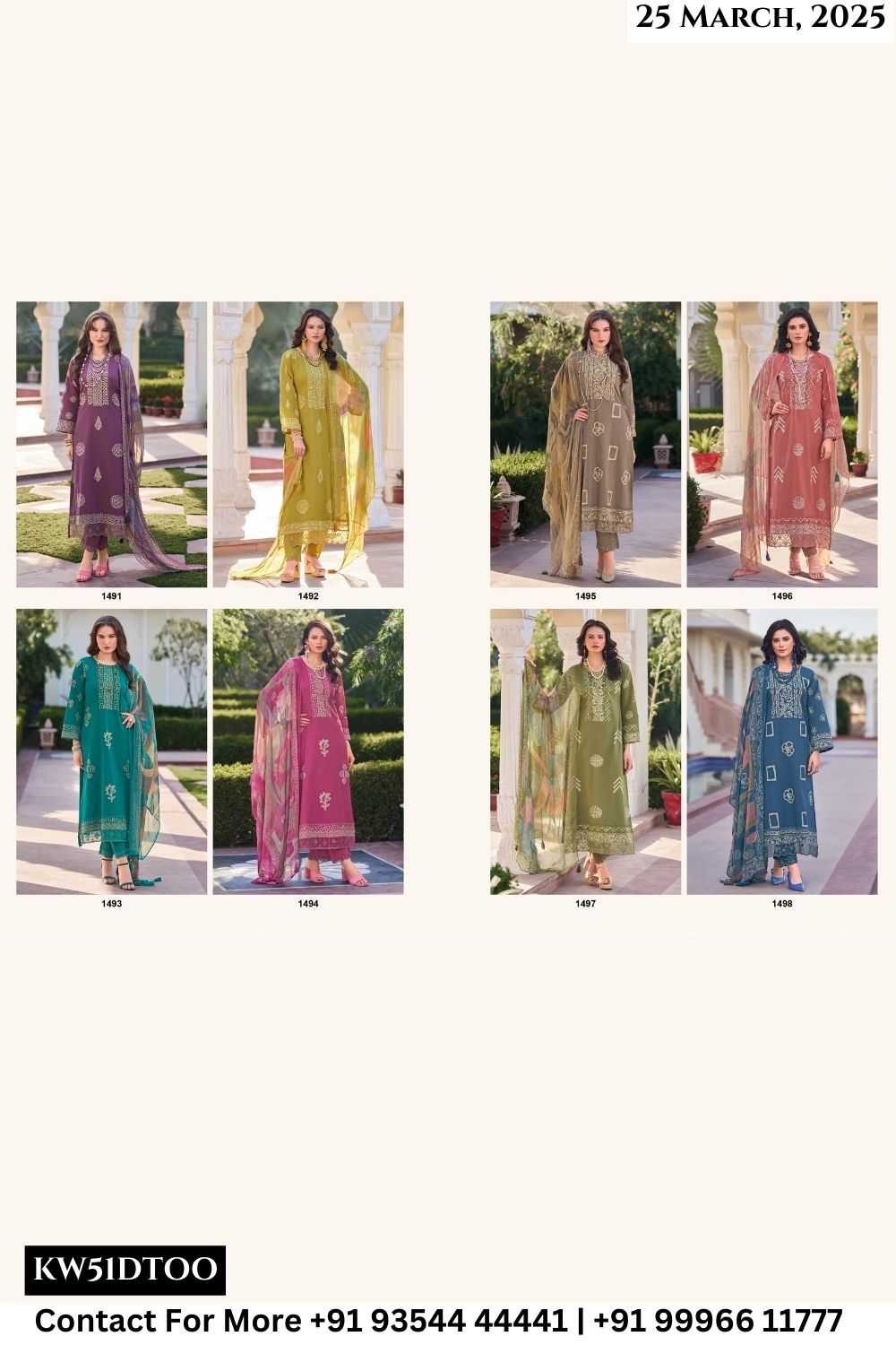 Kilory Catalogue - Zarokha Vol 3: Exclusive Stylish Cotton Ladies Suit Wholesale