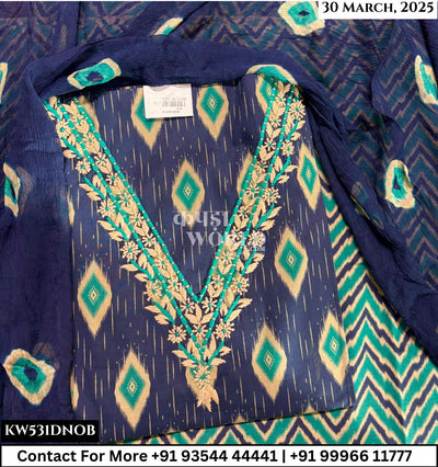 Unstitched Suits Cotton Top and Pure Dupatta (Set of 1)531No