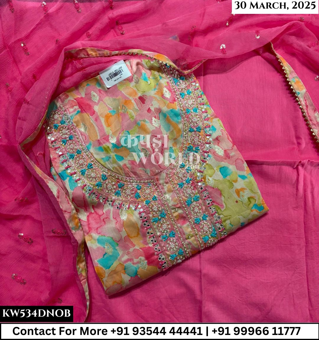 Unstitched Suits Jaam  Top and Pure Dupatta (Set of 1)534No