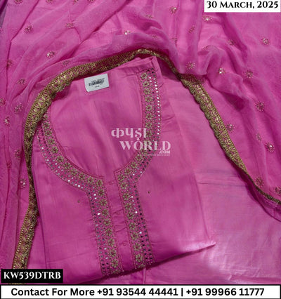 Unstitched Suits Jaam Cotton Top and Pure Work Dupatta (Set of 1)539No