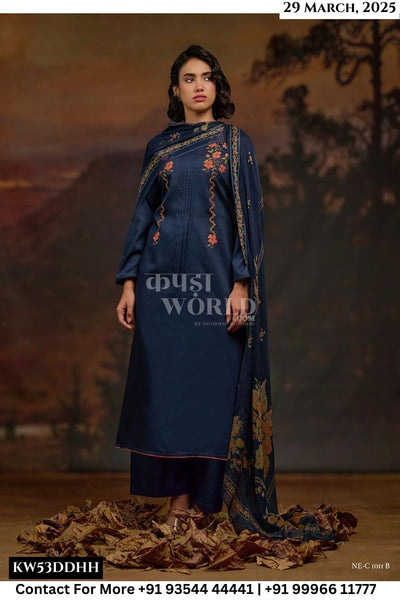 Netra Catalogue - Jiya: Unstitch Designer Cotton Silk Suit Latest Catalogs