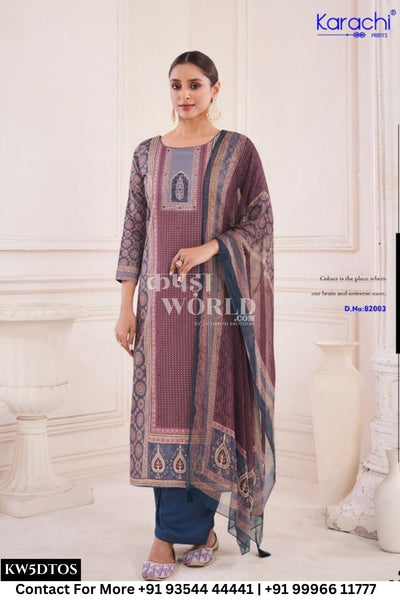 Karachi Catalogue - Vogue: Pure Jam Sati Fancy Suit Wholesalers