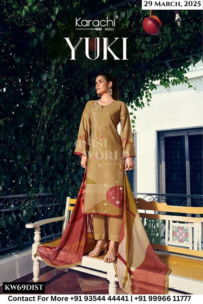 Kesar Catalogue - Yuki: Hit Designs Muslin Ladies Suit Catalog Suppliers