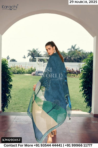 Kesar Catalogue - Yuki: Hit Designs Muslin Ladies Suit Catalog Suppliers