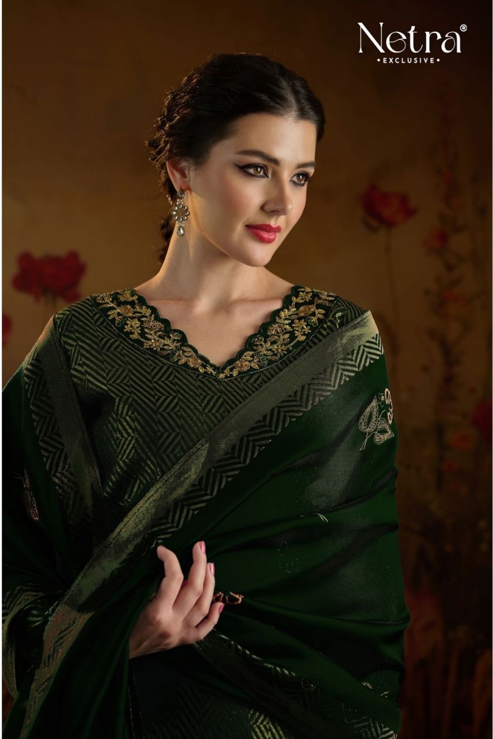 Netra Catalogue - Tarang: Designer Jacquard Silk Suit Catalog Wholesales