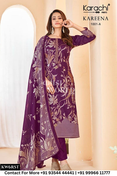 Karachi Catalogue - Kareena Vol 3: Fancy Elegant Work Salwar Suit Dealer