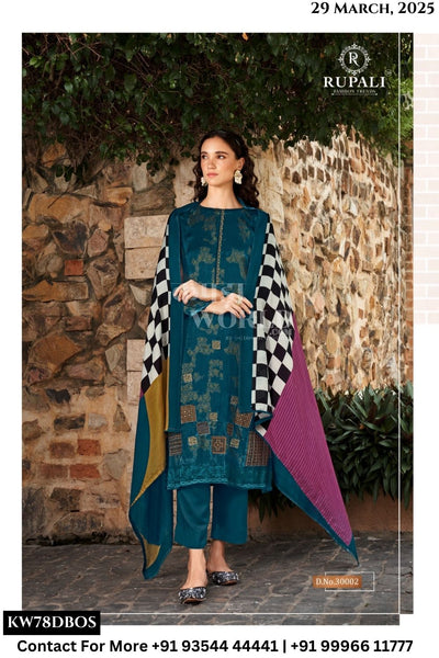 Rupali Catalogue - Rimsha: Fancy Gajji Silk Ladies Suit Catalog Exporter