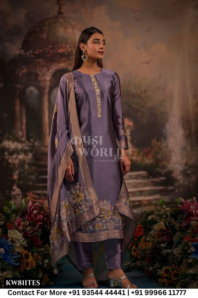 Netra - Amani New Colors Range: Partywear Style Jacquard Silk Supplier