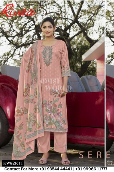 Rivaa - Aneera: Stylish Cotton Salwar Suit Latest Catalog Designs