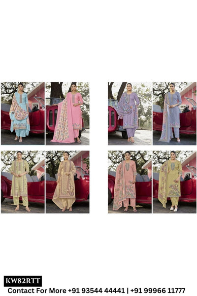 Rivaa - Aneera: Stylish Cotton Salwar Suit Latest Catalog Designs