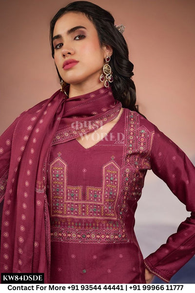 Netra - Esha: Russian Silk Premium Design Suit Catalog Suppliers