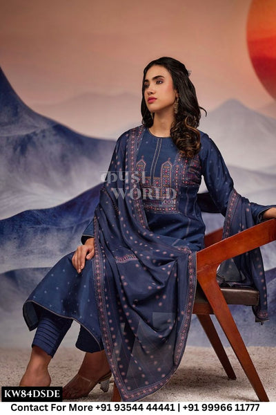 Netra - Esha: Russian Silk Premium Design Suit Catalog Suppliers