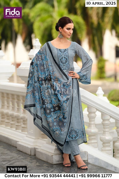 Fida Catalogue - Muneer: Exclusive Fancy Cotton Suit Catalog Wholesale price