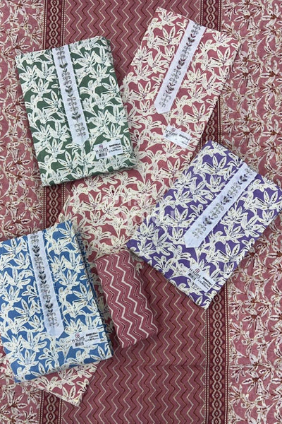 Ahmedabad Unstitched Slub Suit with Chiffon Dupatta (Set of 4)93No