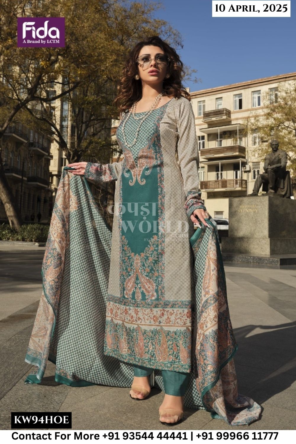 Fida Catalogue - Murad: Exclusive Cotton Branded Unstitch Dress Suppliers