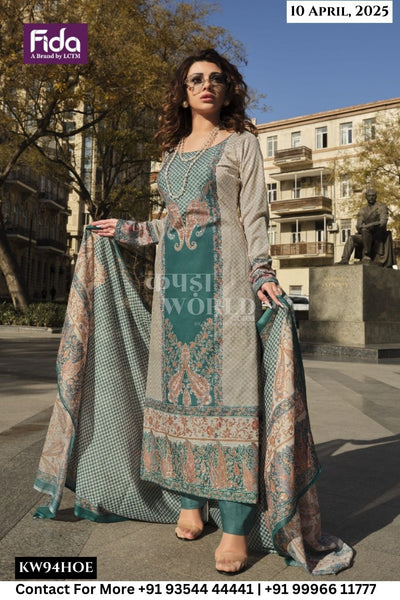 Fida Catalogue - Murad: Exclusive Cotton Branded Unstitch Dress Suppliers