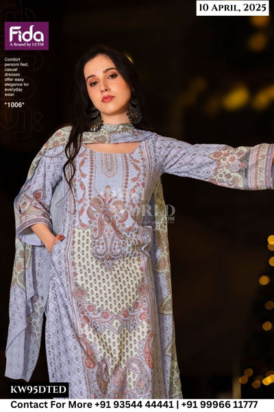 Fida Catalogue - Rinat: Digital Print Casual Wear Cotton Suit New Collection
