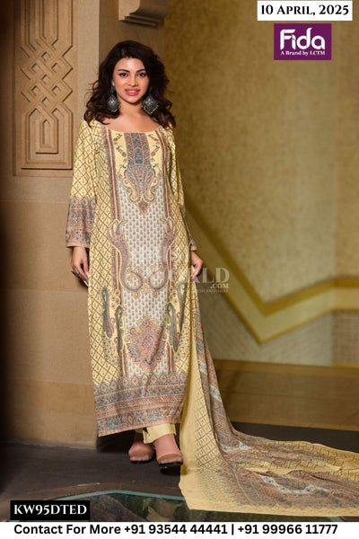 Fida Catalogue - Rinat: Digital Print Casual Wear Cotton Suit New Collection