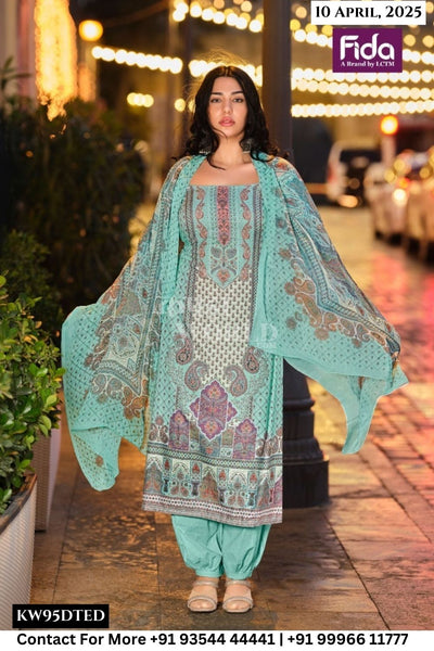 Fida Catalogue - Rinat: Digital Print Casual Wear Cotton Suit New Collection