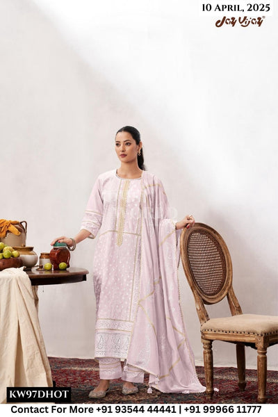 Jay Vijay Catalogue - Chatkare: Exclusive Stylish cotton Salwar Suit Catalog Supplier