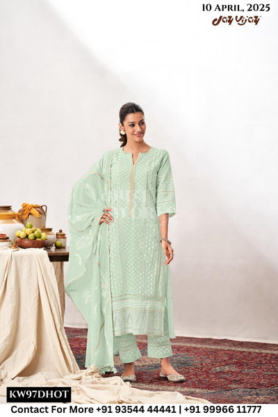 Jay Vijay Catalogue - Chatkare: Exclusive Stylish cotton Salwar Suit Catalog Supplier